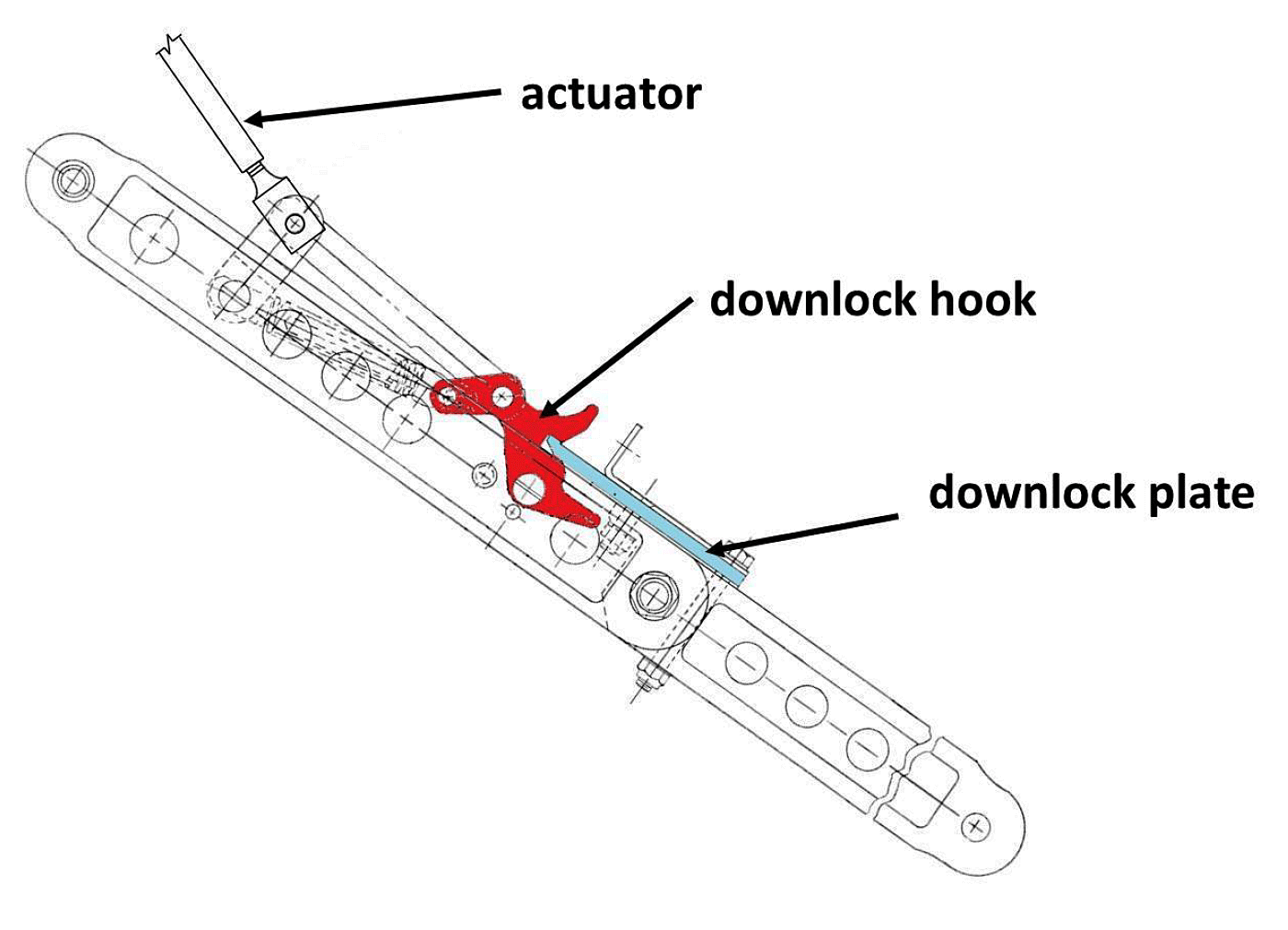 Main landing gear drag brace assembly