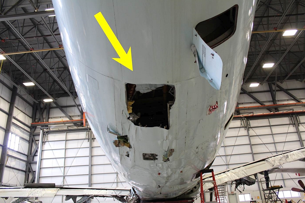 Fuselage damage