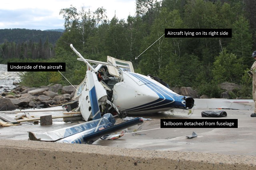 Aircraft wreckage