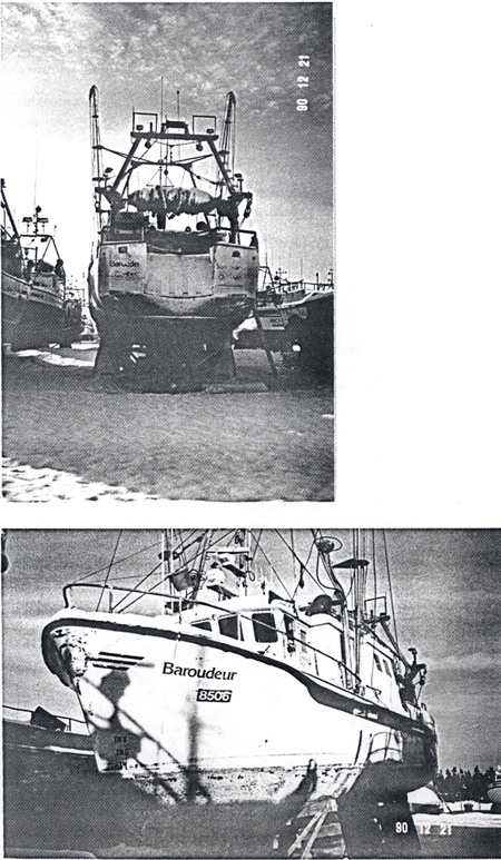  Appendix F - views of "BAROUDEUR" whose Hull was from the same Mould as "LE BOUT DE LIGNE" and whose Superstructure most closely resembles that of "LE BOUT DE LIGNE". 