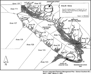 Figure 2. Commercial salmon seine areas