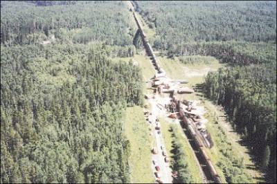 Overhead View of Approach to Yates (from Wolf Creek Siding)