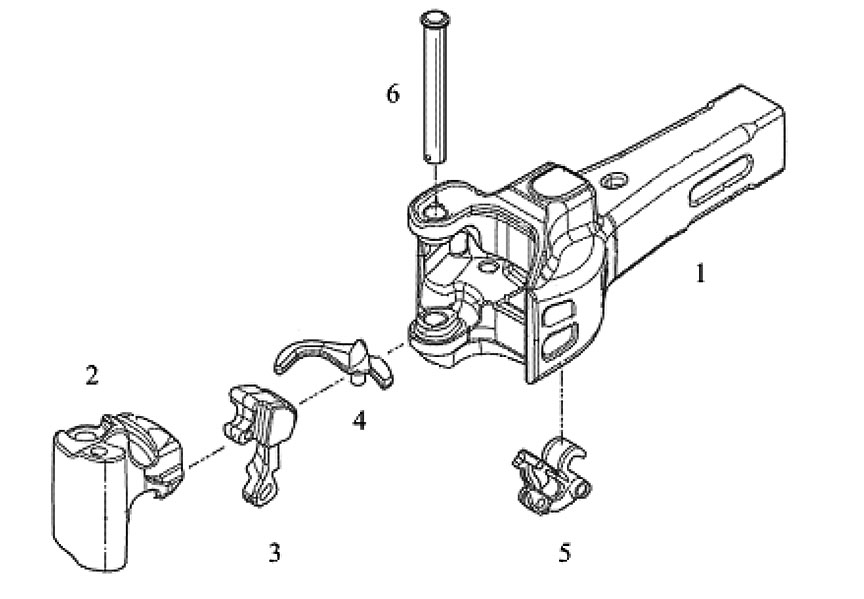 Schematic of coupler assembly