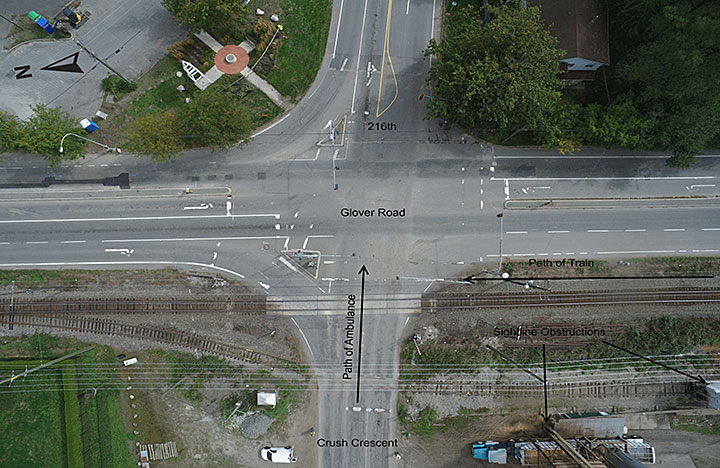 Image of the crossing at Crush Crescent-Glover Road