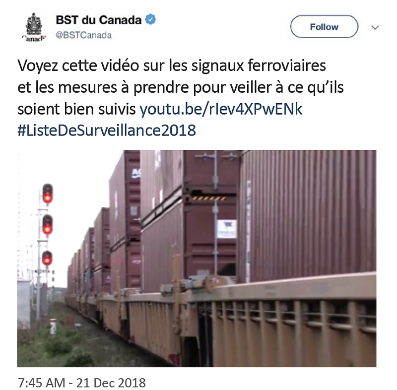  Autres vidéos portant sur la Liste de surveillance 2018 diffusées sur Twitter