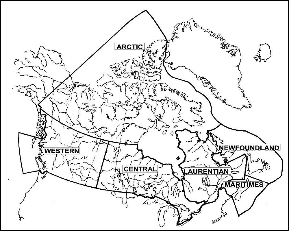 Annexe C - limites géographiques de chaque région