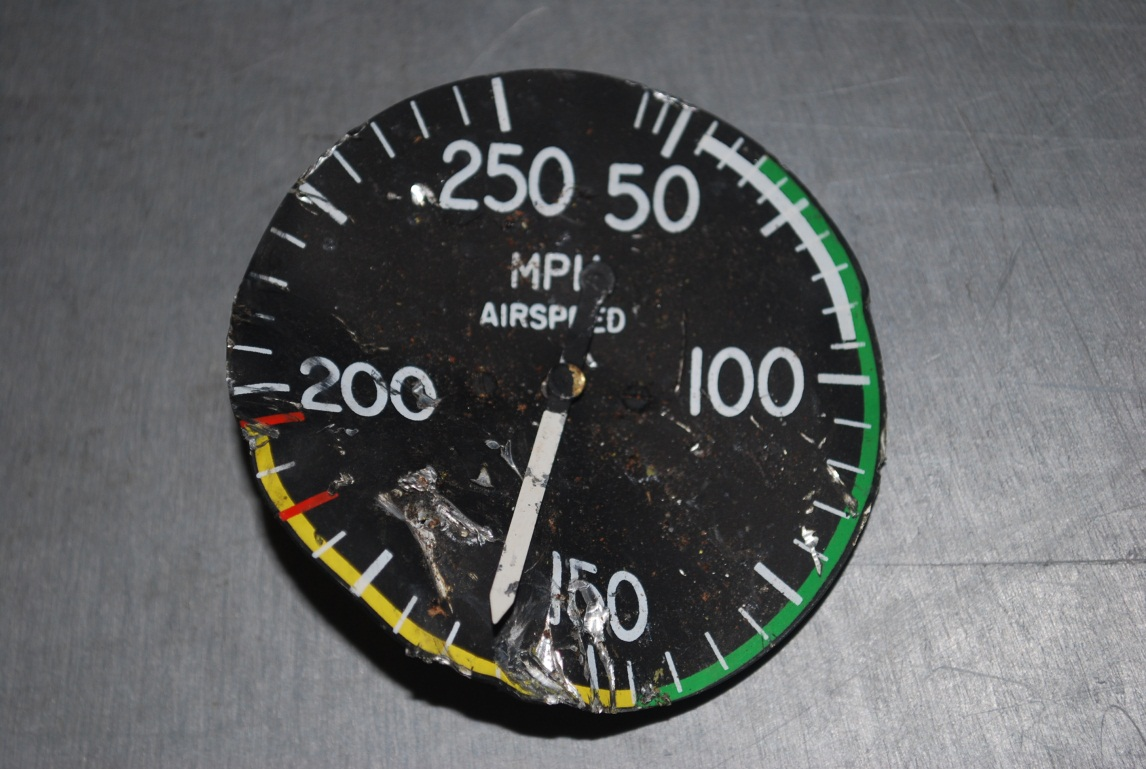 Figure 2. ASI dial removed from accident aircraft