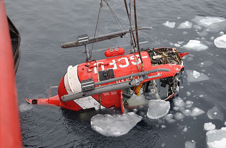 Image fo the wreckage recovery
