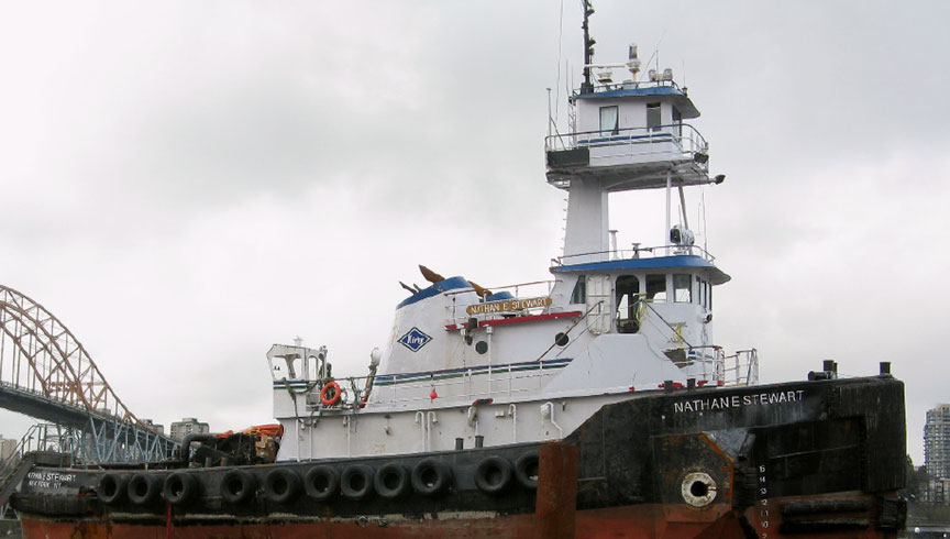 The articulated tug-barge Tug Nathan E. Stewart