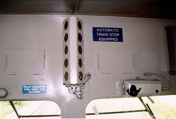  Typical locomotive cab signal display