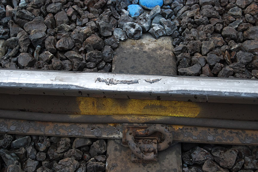 Photograph of a typical localized surface collapse
