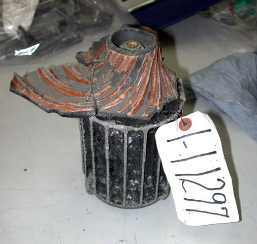 Ventilateur récupéré - pièce produite 1-11297 - moyeu du rouet