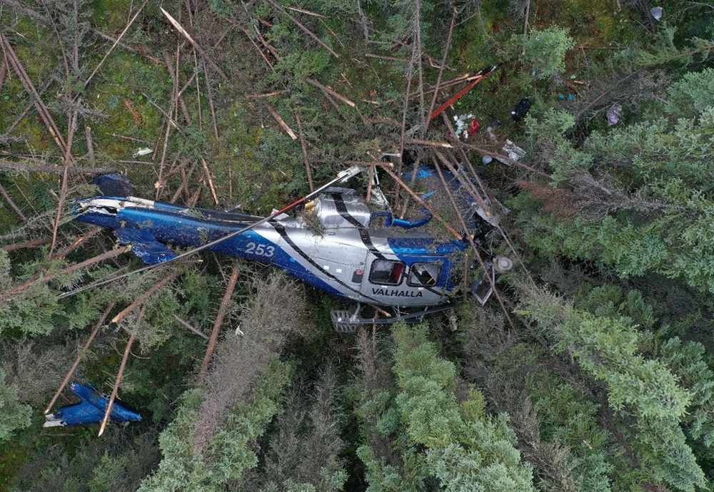 Figure 2. Accident site (Source: Royal Canadian Mounted Police) Figure 2. Accident site (Source: Royal Canadian Mounted Police)