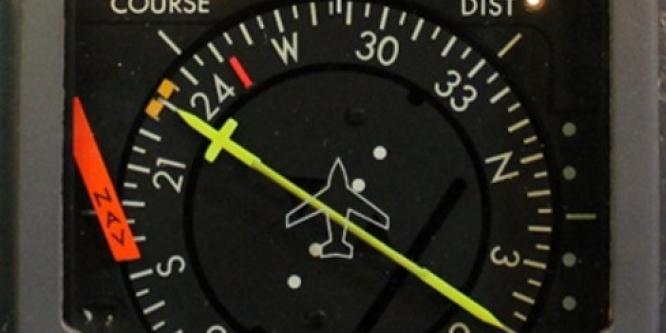 Figure 2. Horizontal situation indicator on the occurrence aircraft (Source: TSB) Figure 2. Horizontal situation indicator on the occurrence aircraft (Source: TSB)