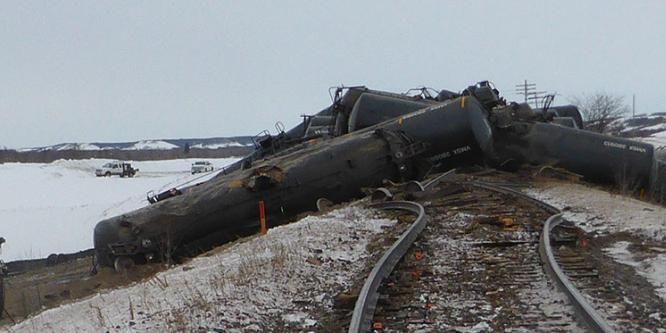 <h2>The failure of a misaligned rail joint led to the derailment of a crude oil train near St-Lazare, Manitoba in February 2019</h2>
